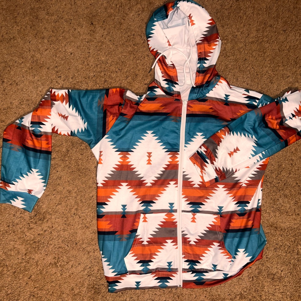 Colorful western /AztecPattern Hoodie